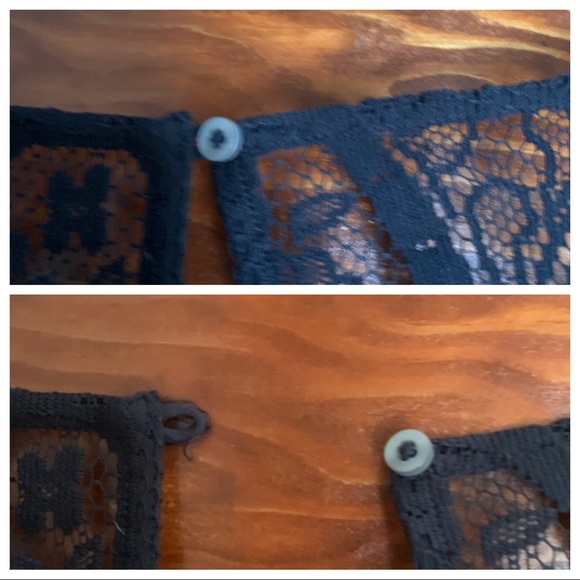 Hollister Dark Blue Lace Lined Dress - Picture 5 of 8